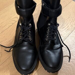 Balenciaga Black Combat Boots
